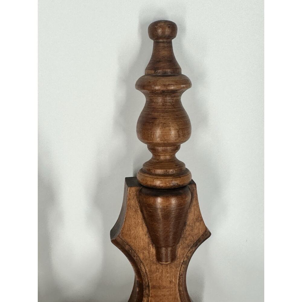 VTG Pair Tell City Chair Company Wood Wall Sconce Candle Holders Colonial - Picture 3 of 9